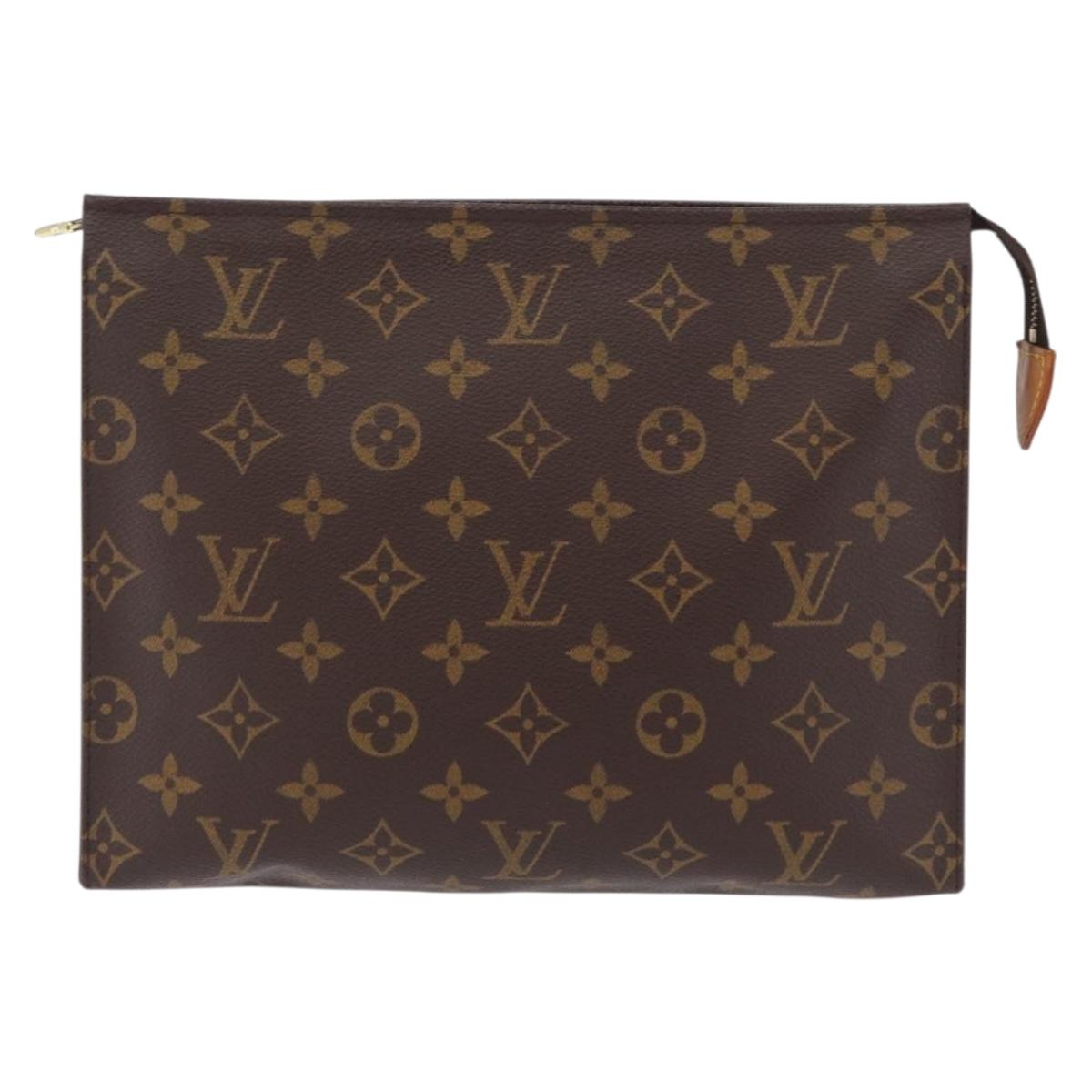 LOUIS VUITTON Monogram Poche Toilette 26 Pouch M47542 LV Auth 211065