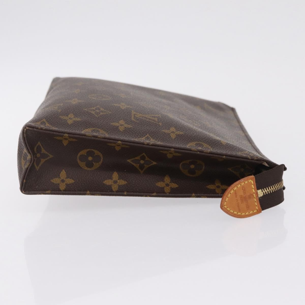 LOUIS VUITTON Monogram Poche Toilette 26 Pouch M47542 LV Auth 211065