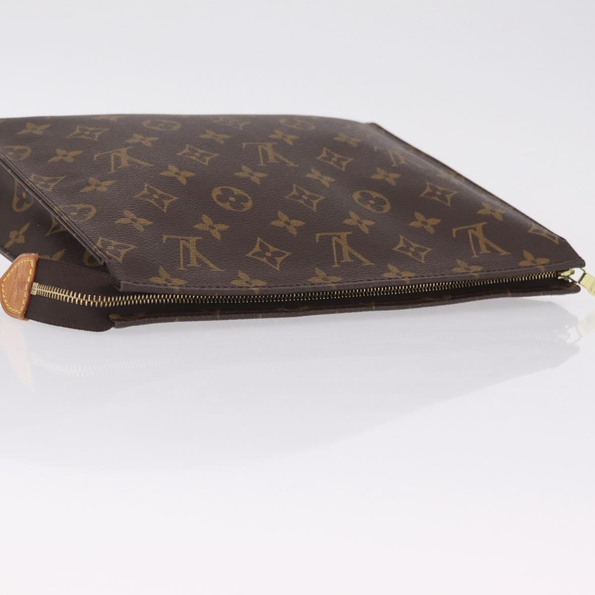 LOUIS VUITTON Monogram Poche Toilette 26 Pouch M47542 LV Auth 211065