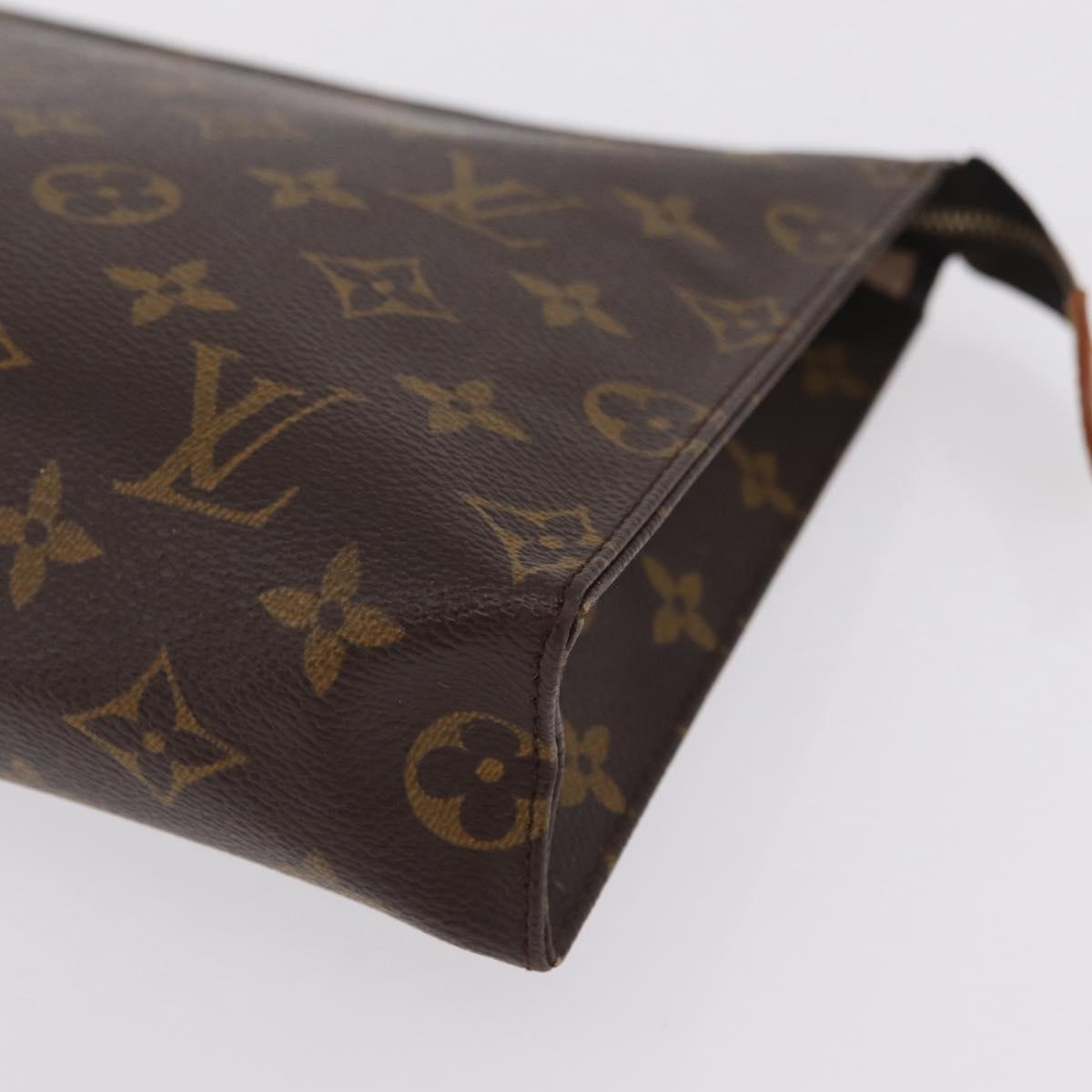 LOUIS VUITTON Monogram Poche Toilette 26 Pouch M47542 LV Auth 211065