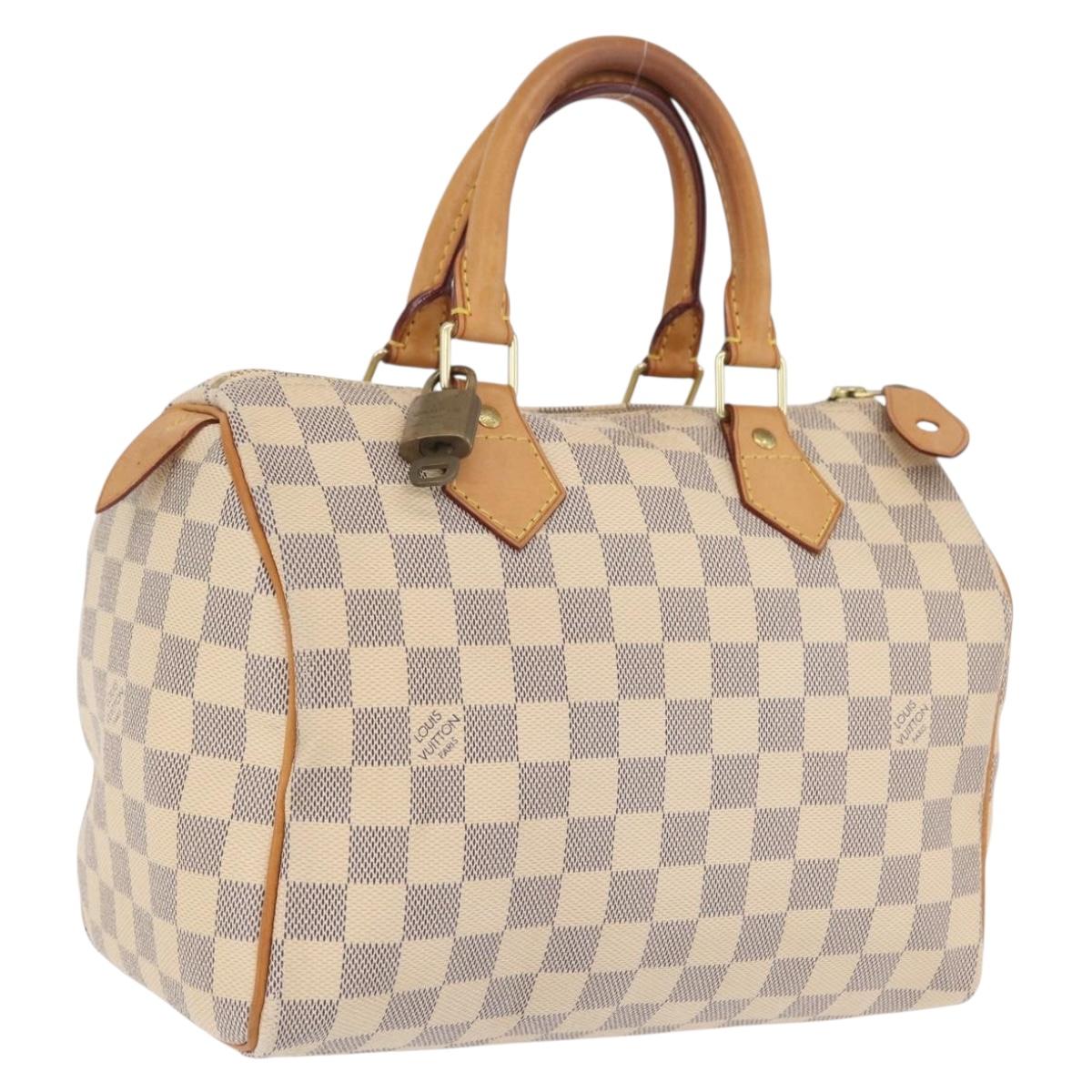 LOUIS VUITTON Damier Azur Speedy 25 Hand Bag N41534 LV Auth 211070V