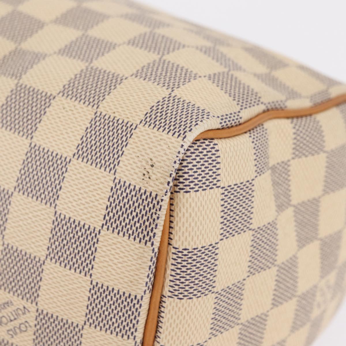 LOUIS VUITTON Damier Azur Speedy 25 Hand Bag N41534 LV Auth 211070V