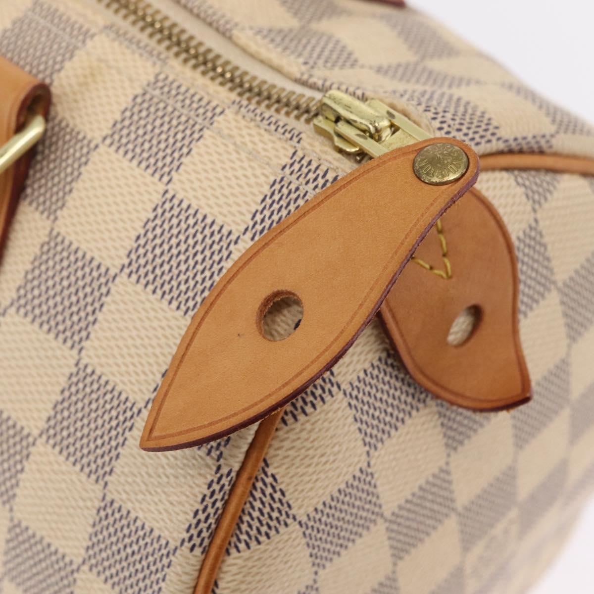 LOUIS VUITTON Damier Azur Speedy 25 Hand Bag N41534 LV Auth 211070V