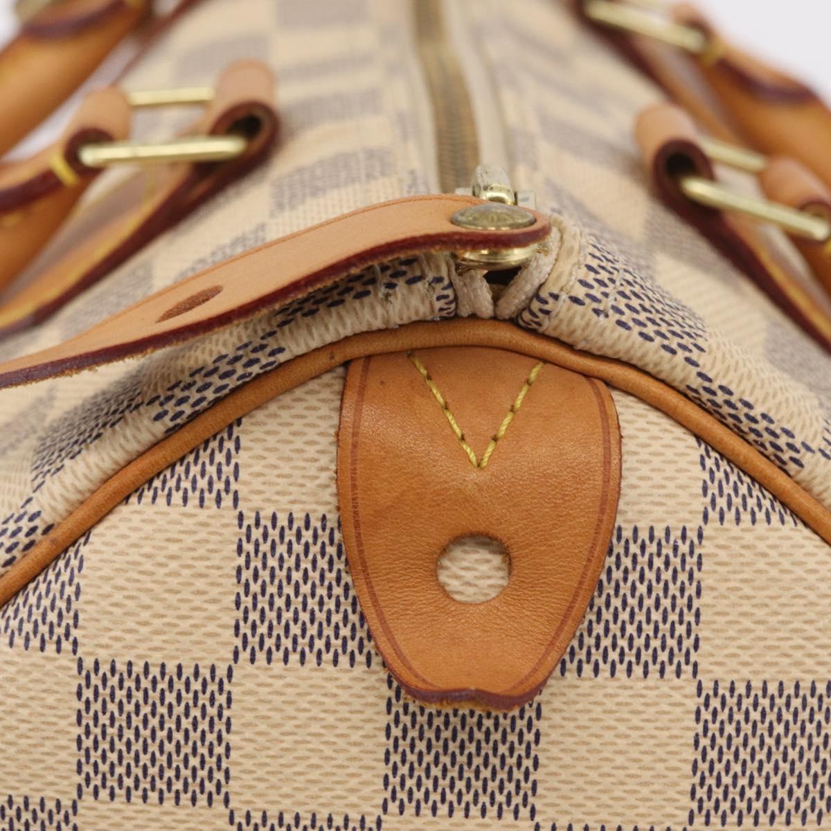 LOUIS VUITTON Damier Azur Speedy 25 Hand Bag N41534 LV Auth 211070V