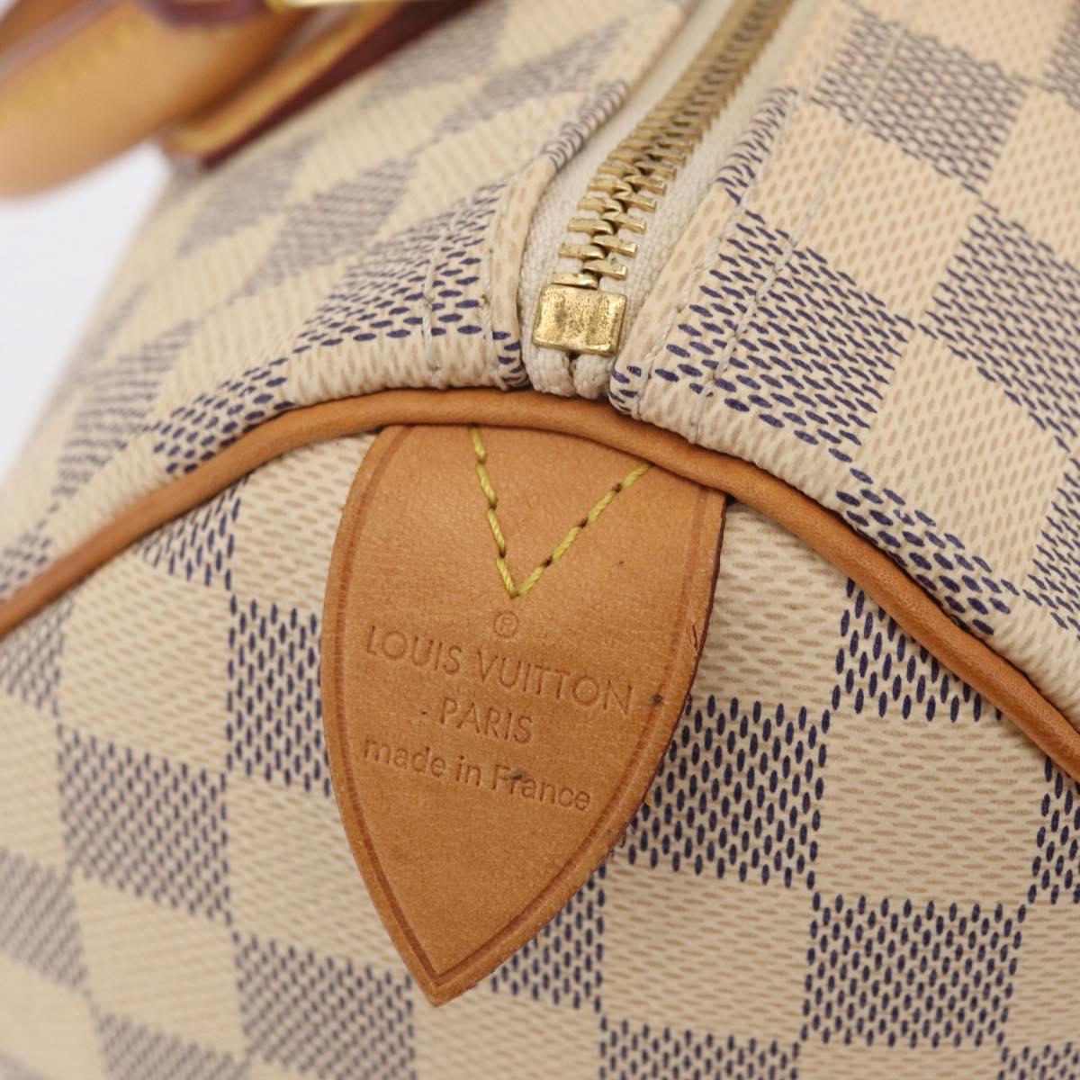 LOUIS VUITTON Damier Azur Speedy 25 Hand Bag N41534 LV Auth 211070V