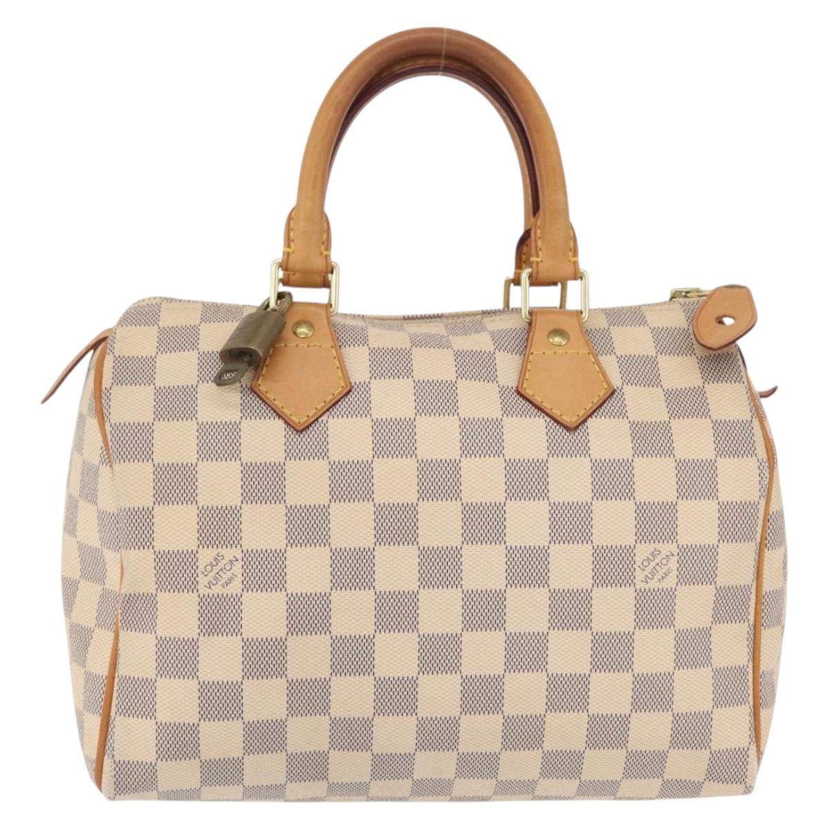 LOUIS VUITTON Damier Azur Speedy 25 Hand Bag N41534 LV Auth 211070V