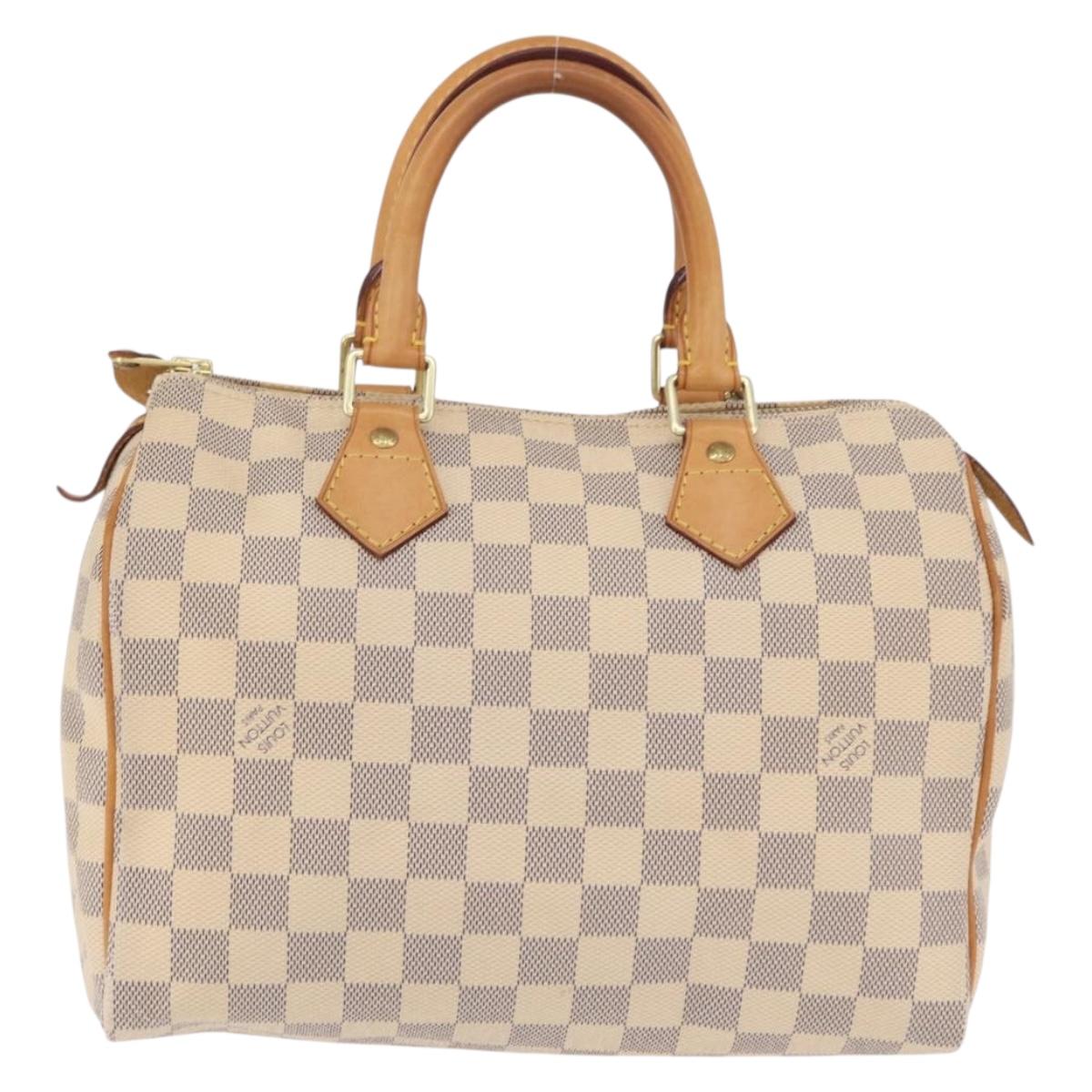 LOUIS VUITTON Damier Azur Speedy 25 Hand Bag N41534 LV Auth 211070V