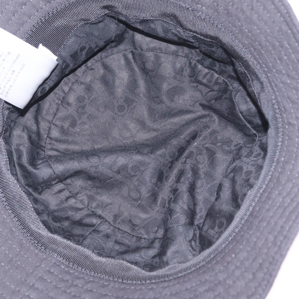 Christian Dior Bucket Hat Canvas Black White Auth 211092V