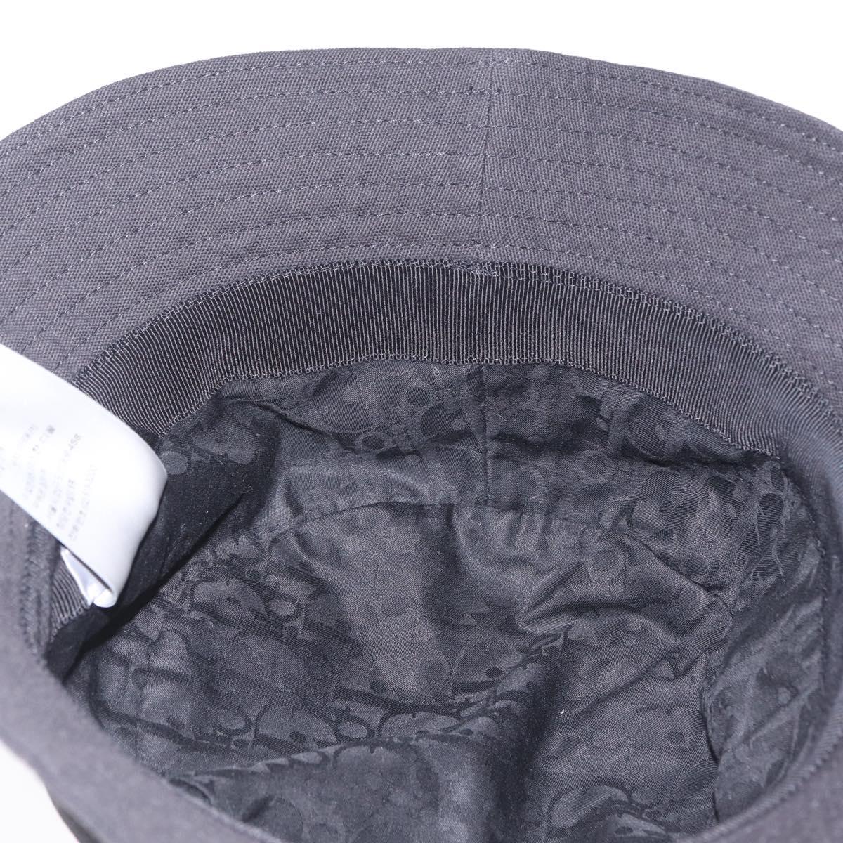 Christian Dior Bucket Hat Canvas Black White Auth 211092V