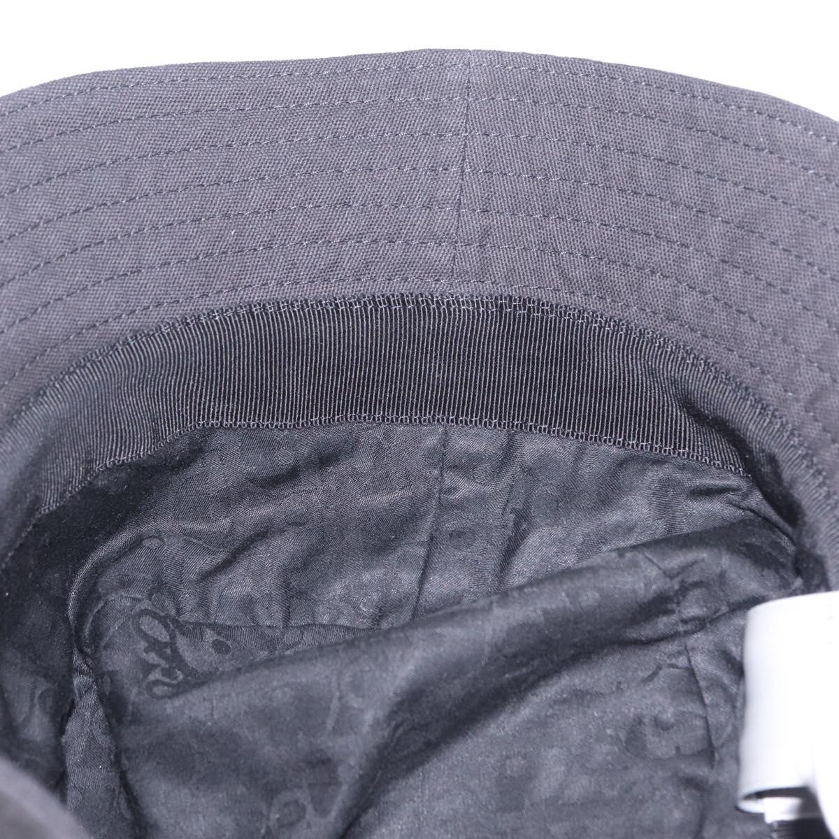 Christian Dior Bucket Hat Canvas Black White Auth 211092V