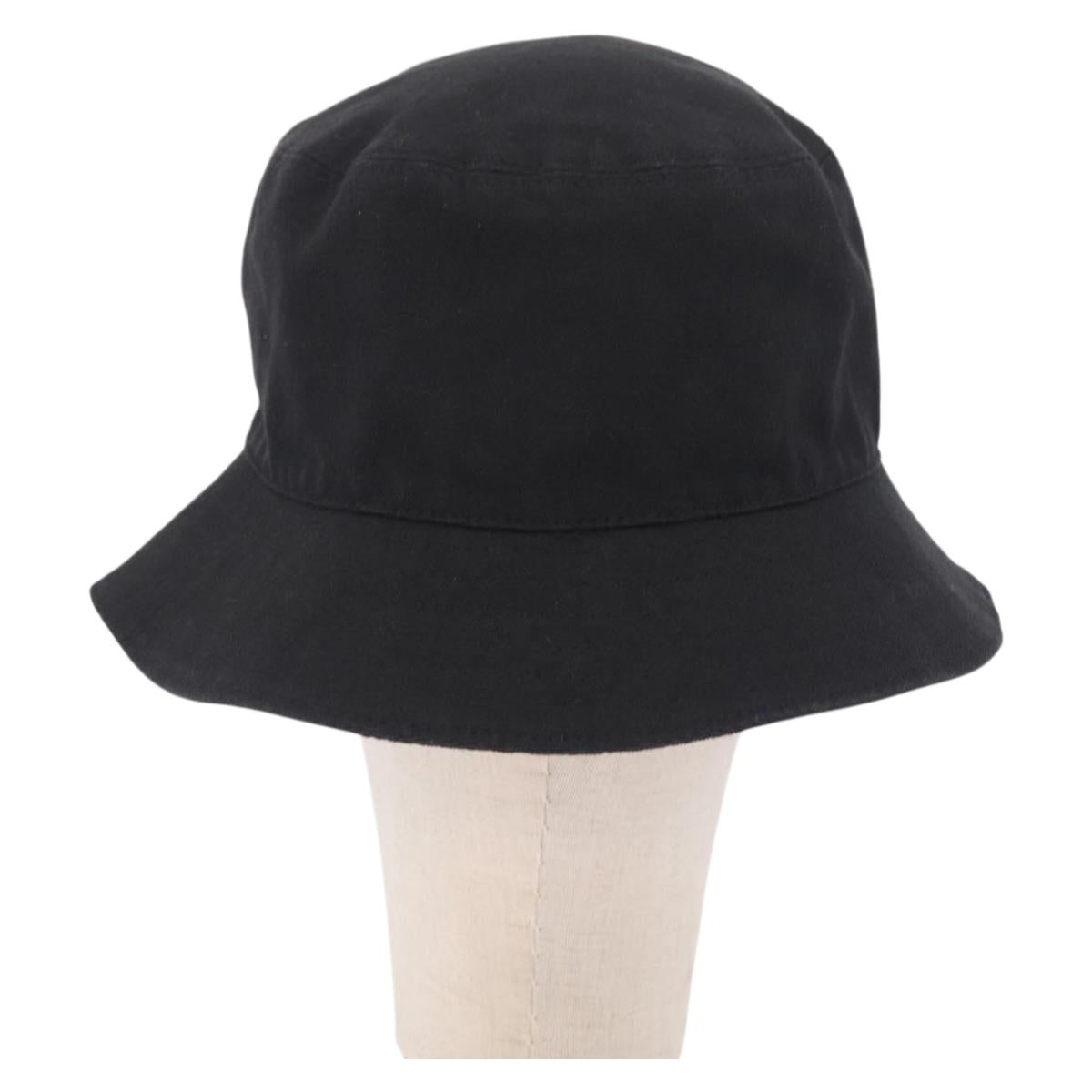 Christian Dior Bucket Hat Canvas Black White Auth 211092V