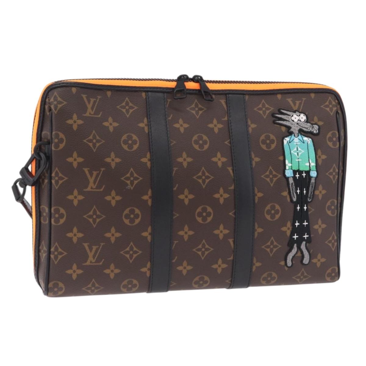 LOUIS VUITTON Monogram LV Friends Keepall Pouch Hand Bag M80130 LV Auth 211125M