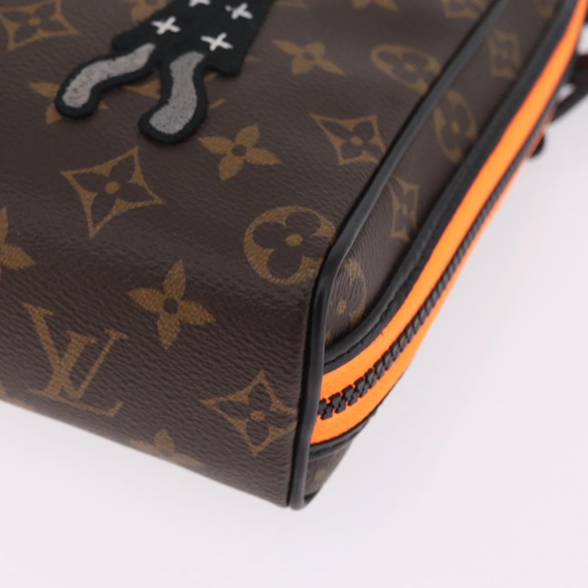 LOUIS VUITTON Monogram LV Friends Keepall Pouch Hand Bag M80130 LV Auth 211125M