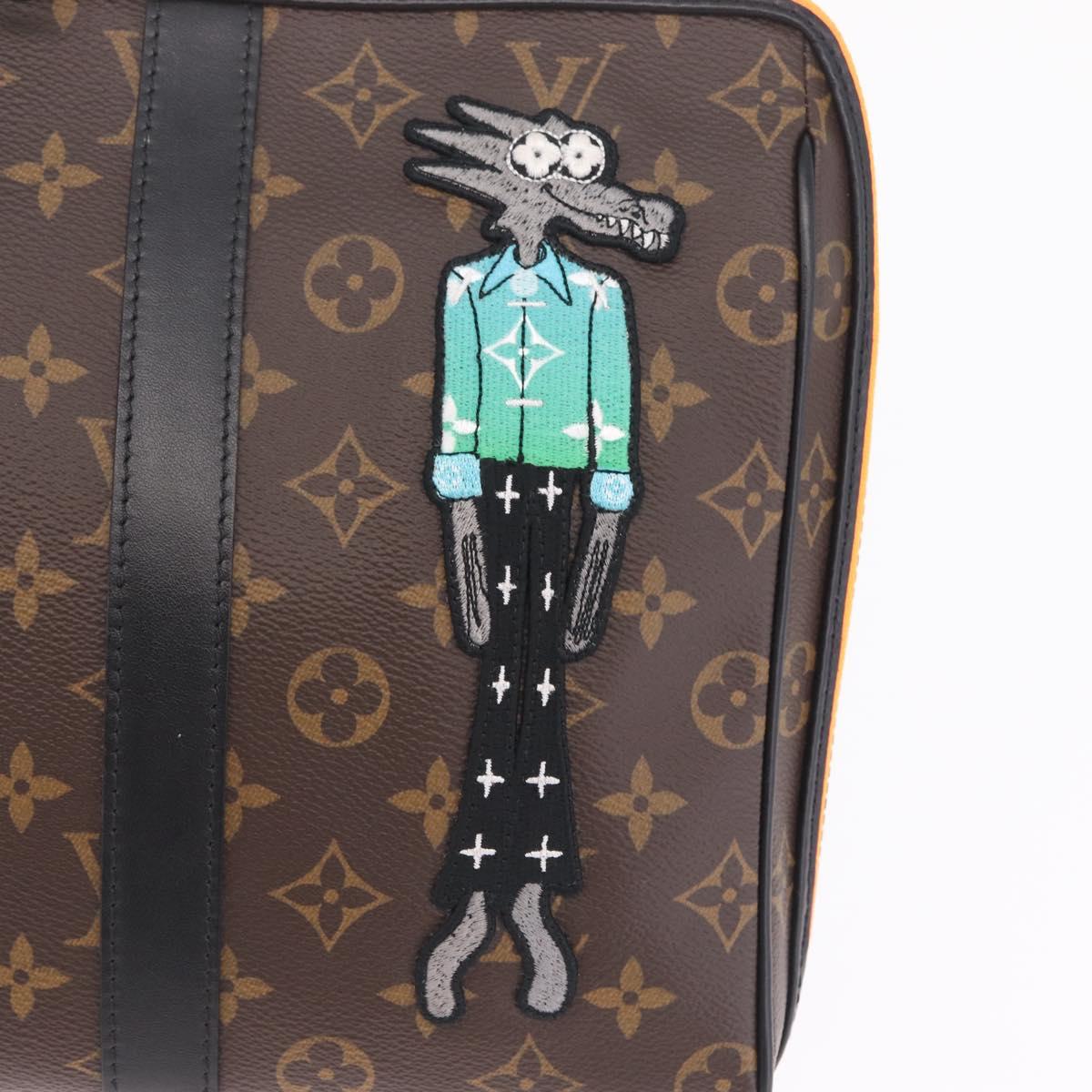 LOUIS VUITTON Monogram LV Friends Keepall Pouch Hand Bag M80130 LV Auth 211125M