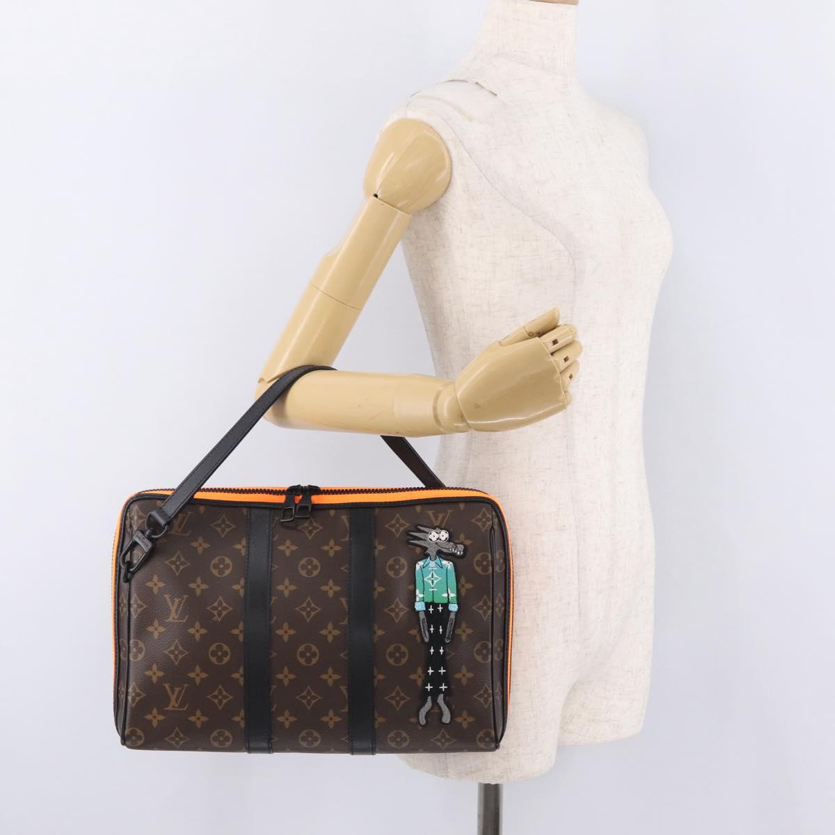 LOUIS VUITTON Monogram LV Friends Keepall Pouch Hand Bag M80130 LV Auth 211125M