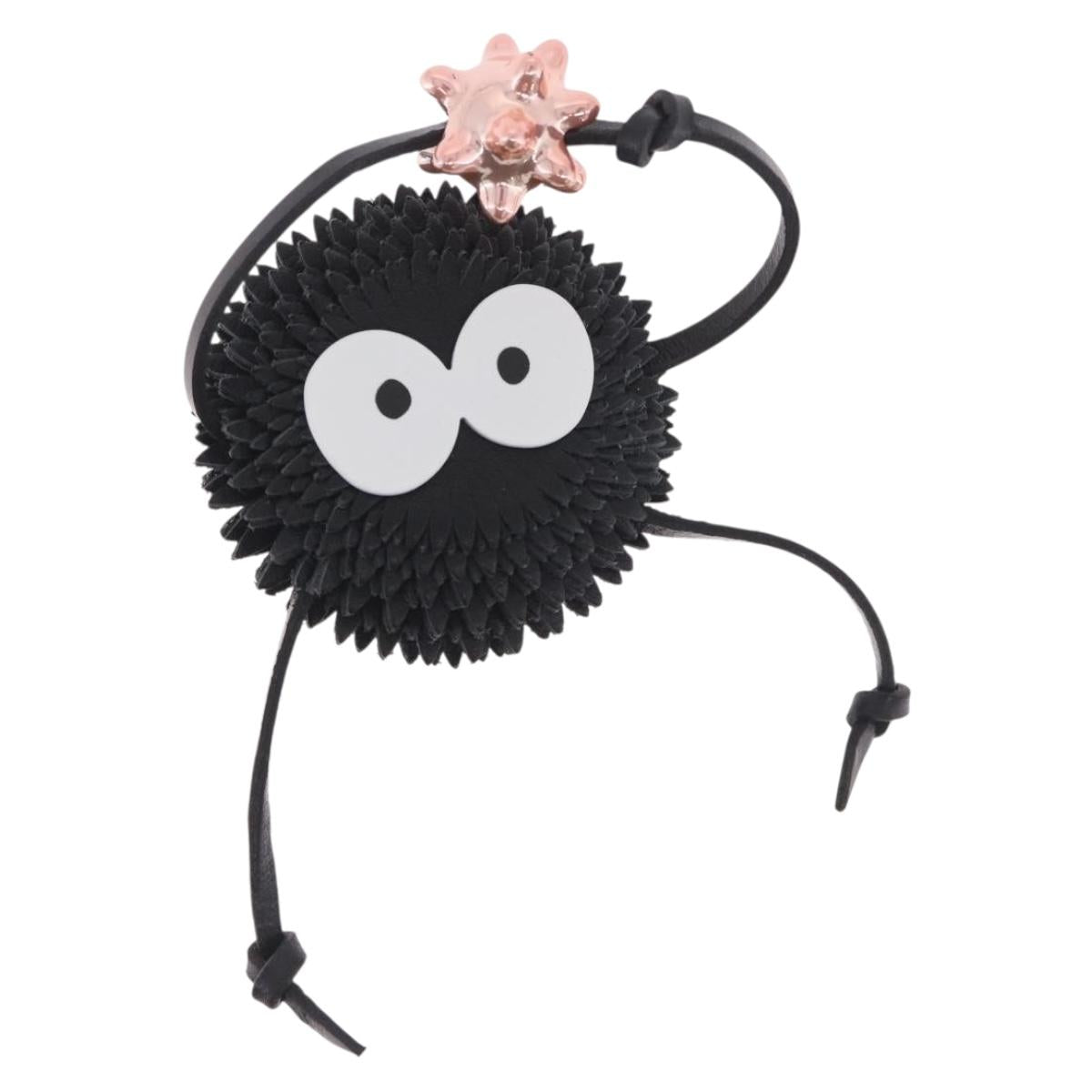 LOEWE Suswatari LOEWE × Studio Ghibli Bag Charm Leather Gray Auth 211128SM