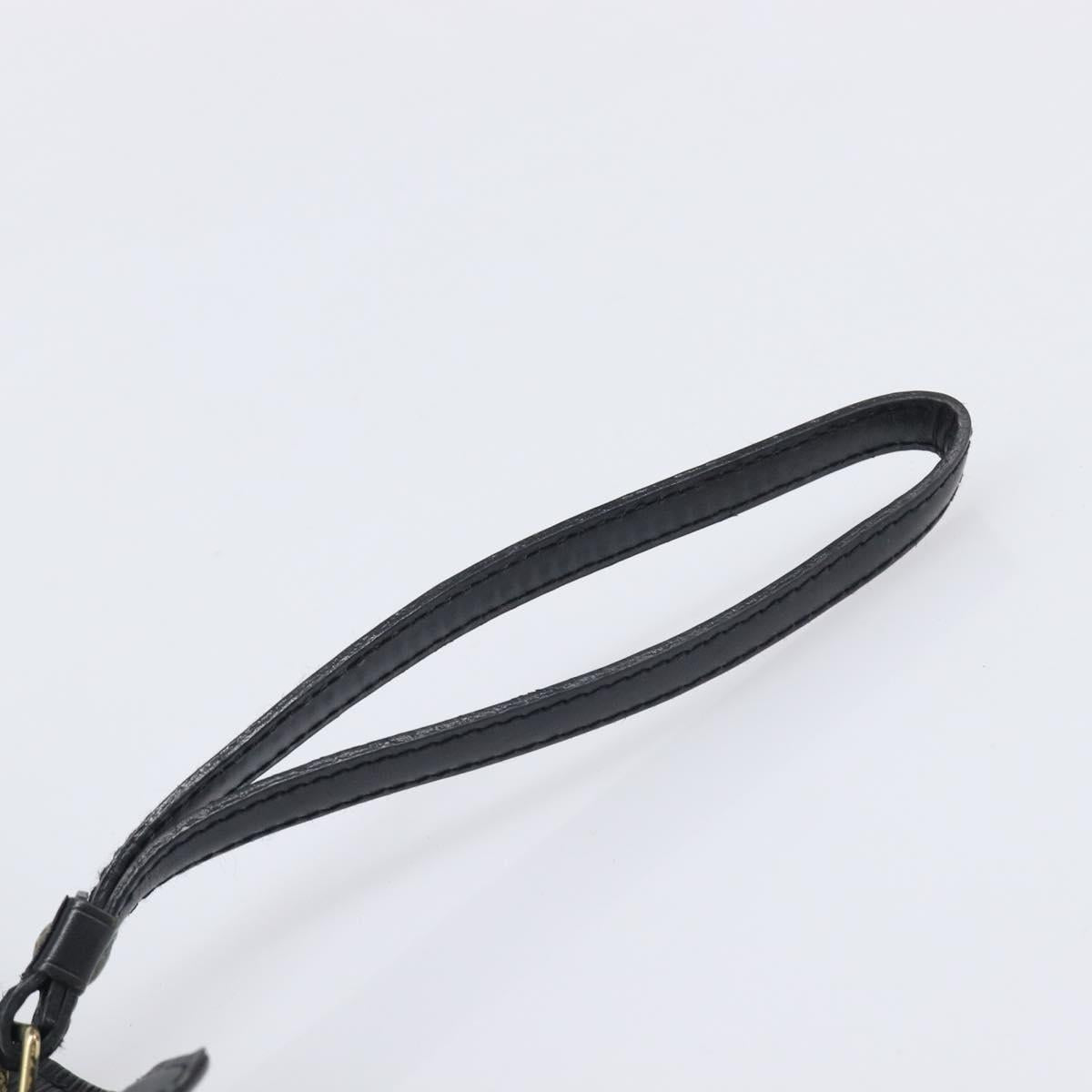 LOUIS VUITTON Epi Sellier Dragonne Clutch Bag Black M52612 LV Auth 211183A