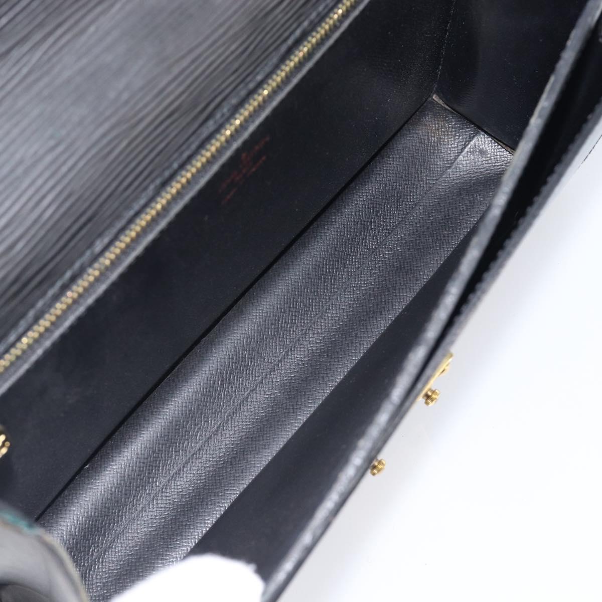 LOUIS VUITTON Epi Sellier Dragonne Clutch Bag Black M52612 LV Auth 211183A