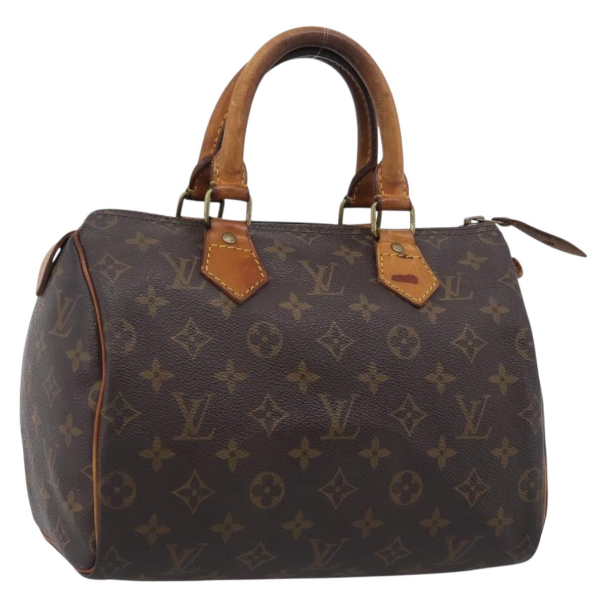 LOUIS VUITTON Monogram Speedy 25 Hand Bag M41528 LV Auth 211184