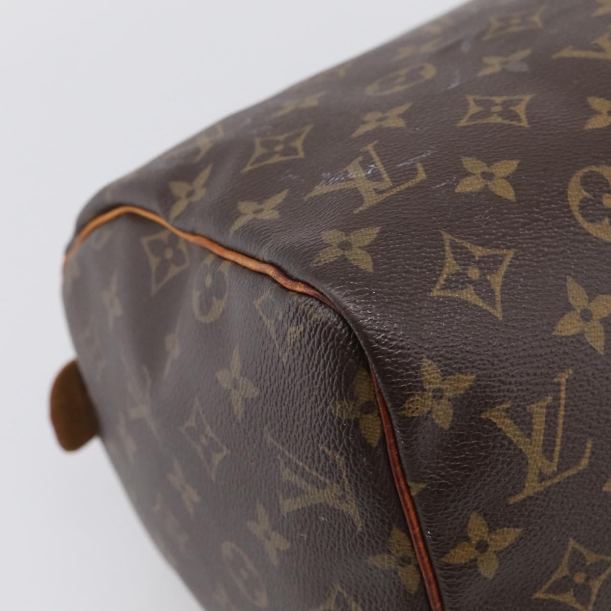 LOUIS VUITTON Monogram Speedy 30 Hand Bag M41526 LV Auth 211188
