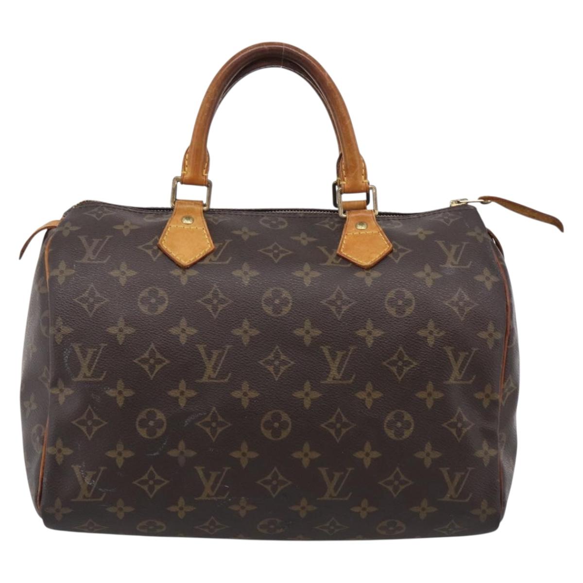 LOUIS VUITTON Monogram Speedy 30 Hand Bag M41526 LV Auth 211188