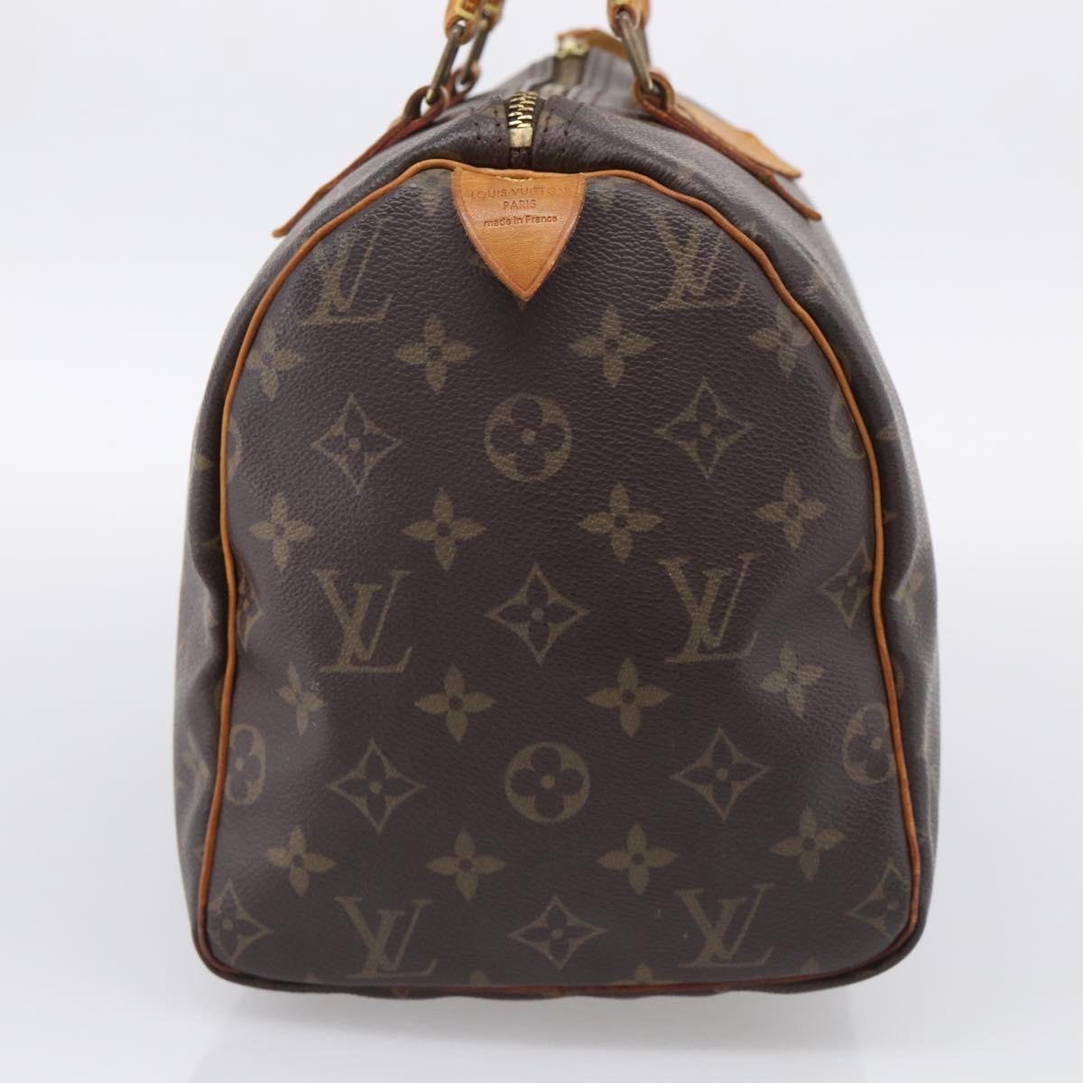 LOUIS VUITTON Monogram Speedy 30 Hand Bag M41526 LV Auth 211188