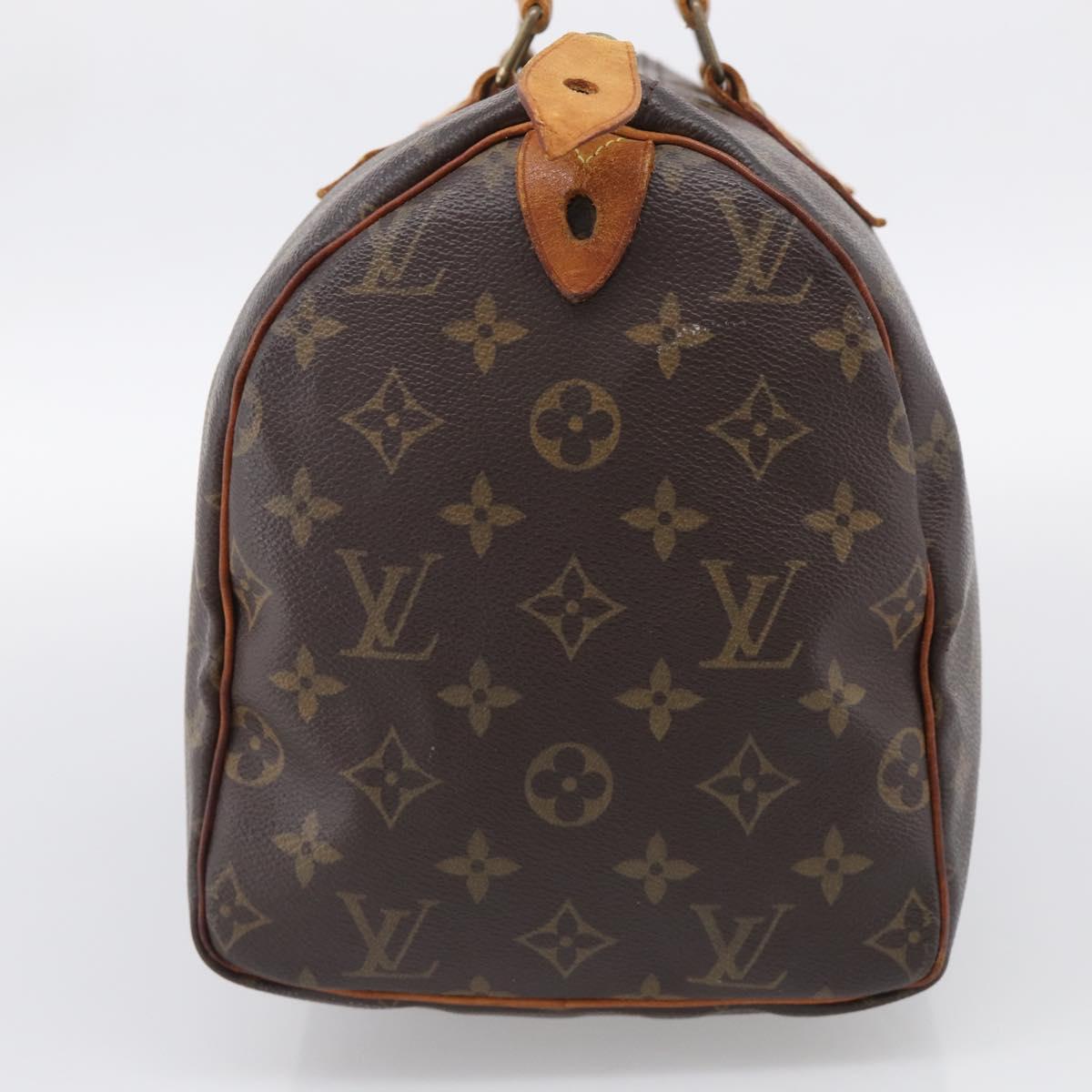 LOUIS VUITTON Monogram Speedy 30 Hand Bag M41526 LV Auth 211188