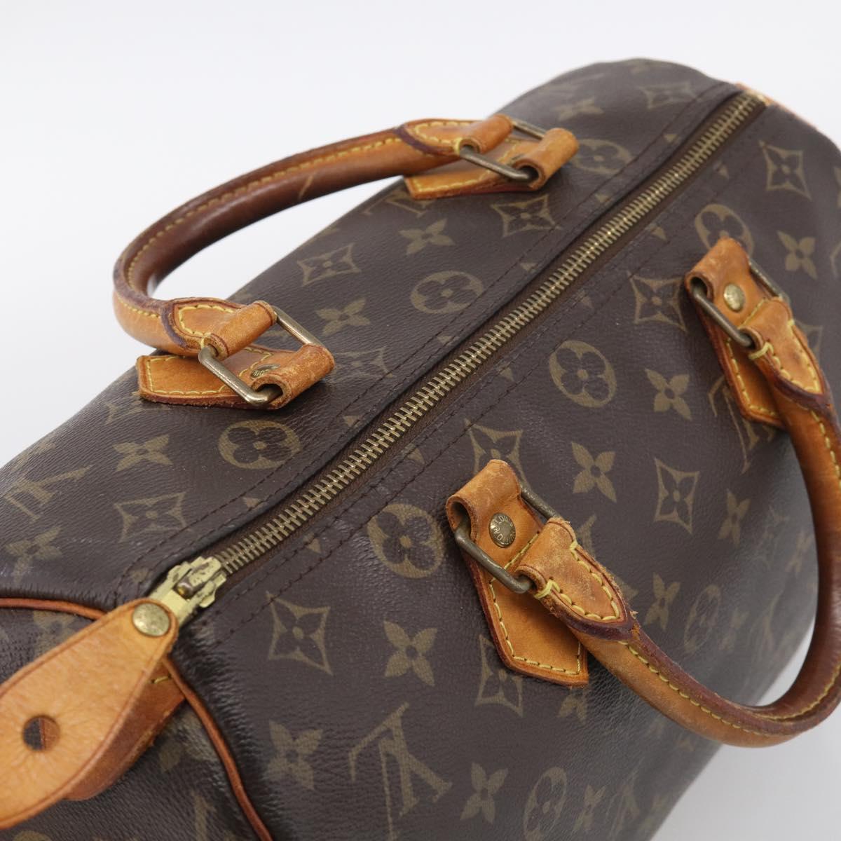 LOUIS VUITTON Monogram Speedy 30 Hand Bag M41526 LV Auth 211188