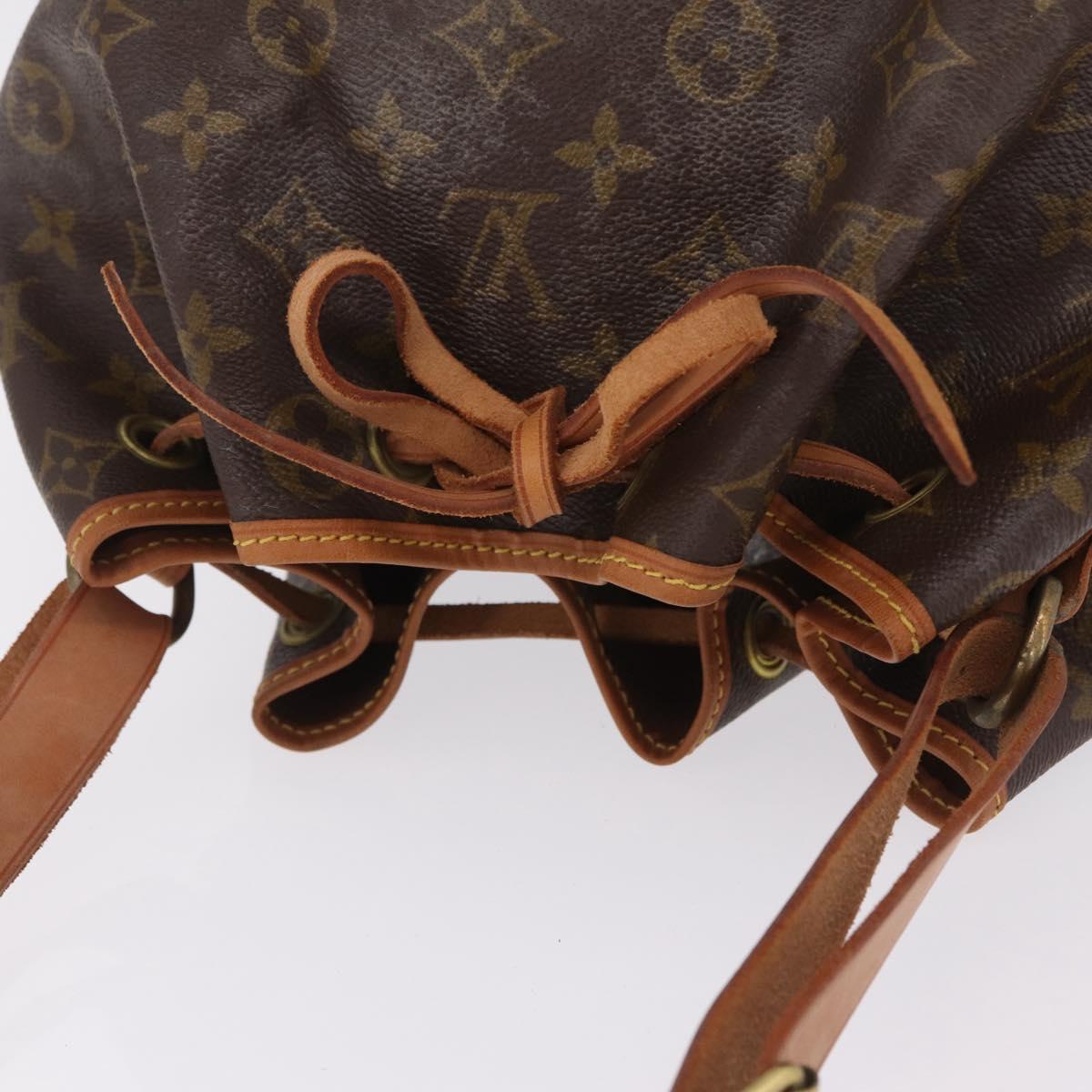 LOUIS VUITTON Monogram Petit Noe Shoulder Bag M42226 LV Auth 211205