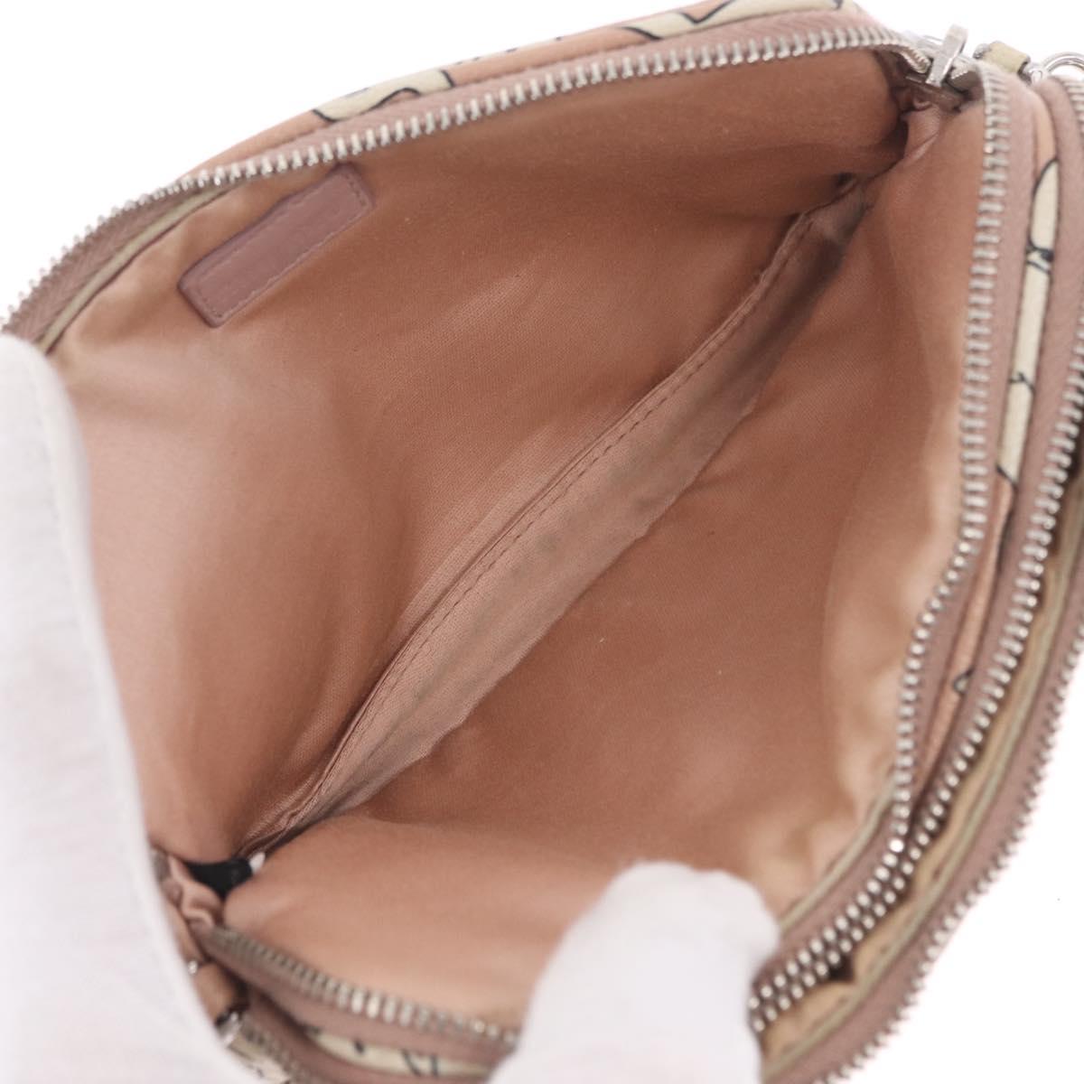 Miu Miu Shoulder Bag Leather Pink Silver Auth 211218A
