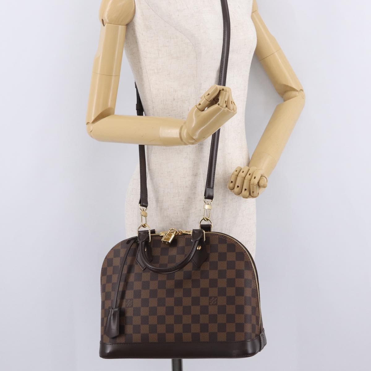 LOUIS VUITTON Damier Ebene Alma PM Hand Bag N53151 LV Auth 211233SAM