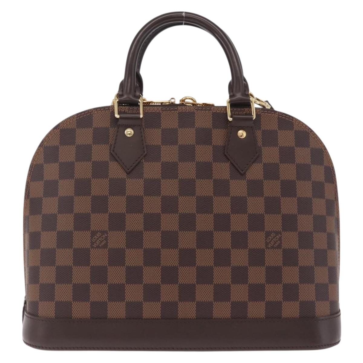 LOUIS VUITTON Damier Ebene Alma PM Hand Bag N53151 LV Auth 211233SAM