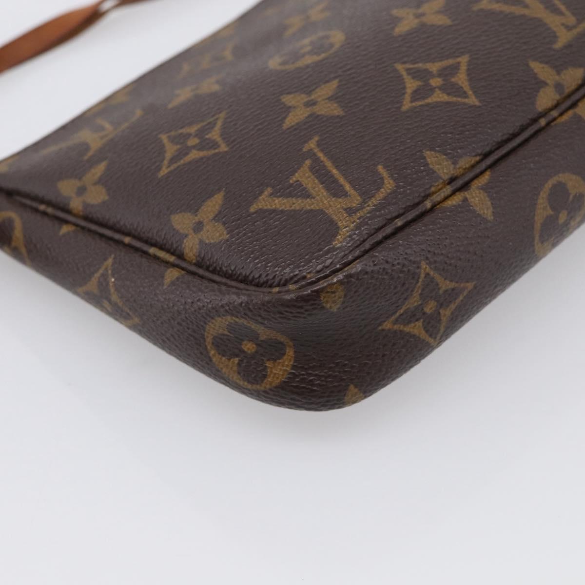 LOUIS VUITTON Monogram Pochette Accessoires Pouch M51980 LV Auth 211238