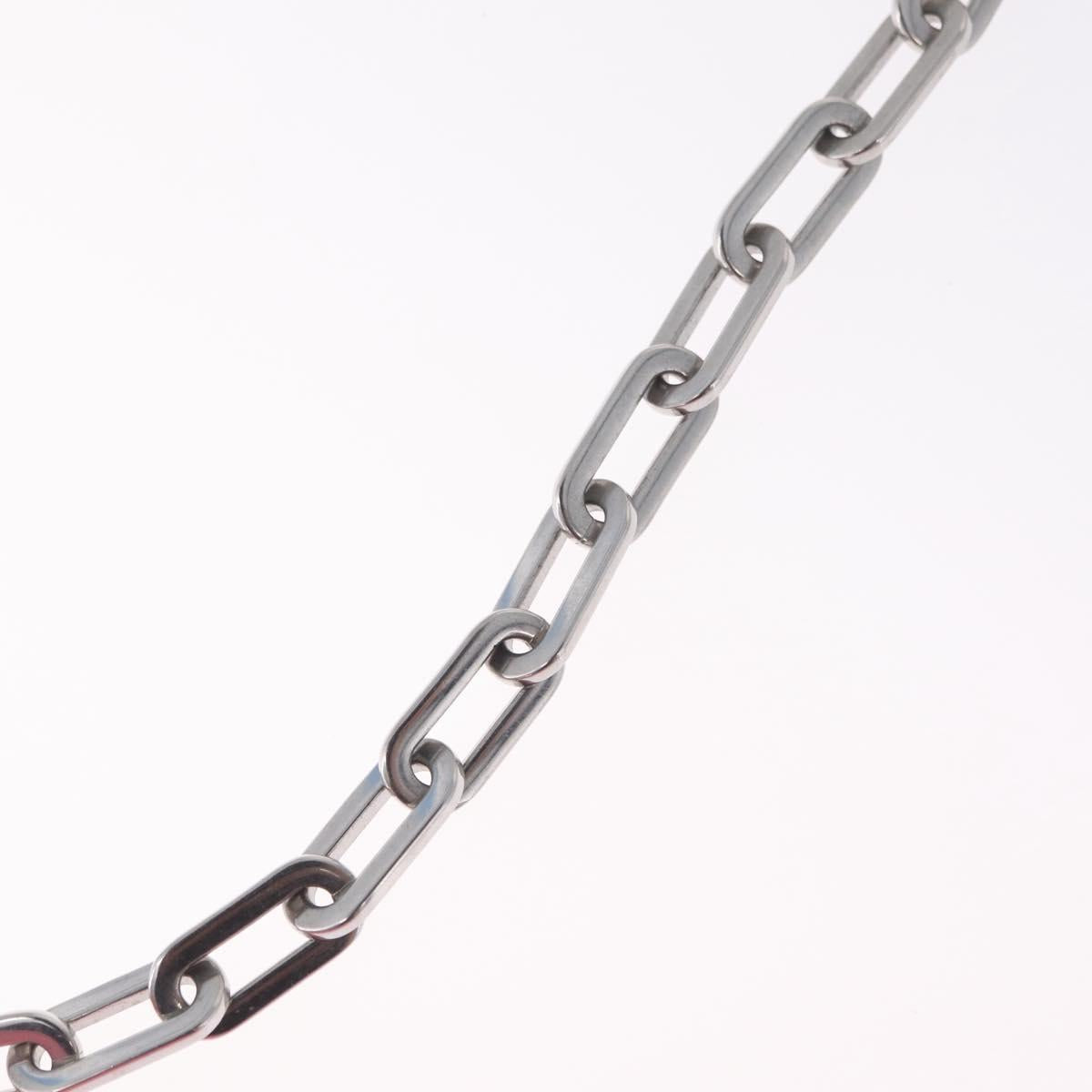 Miu Miu Matelasse Chain Wallet Leather Pink Silver Auth 211242V