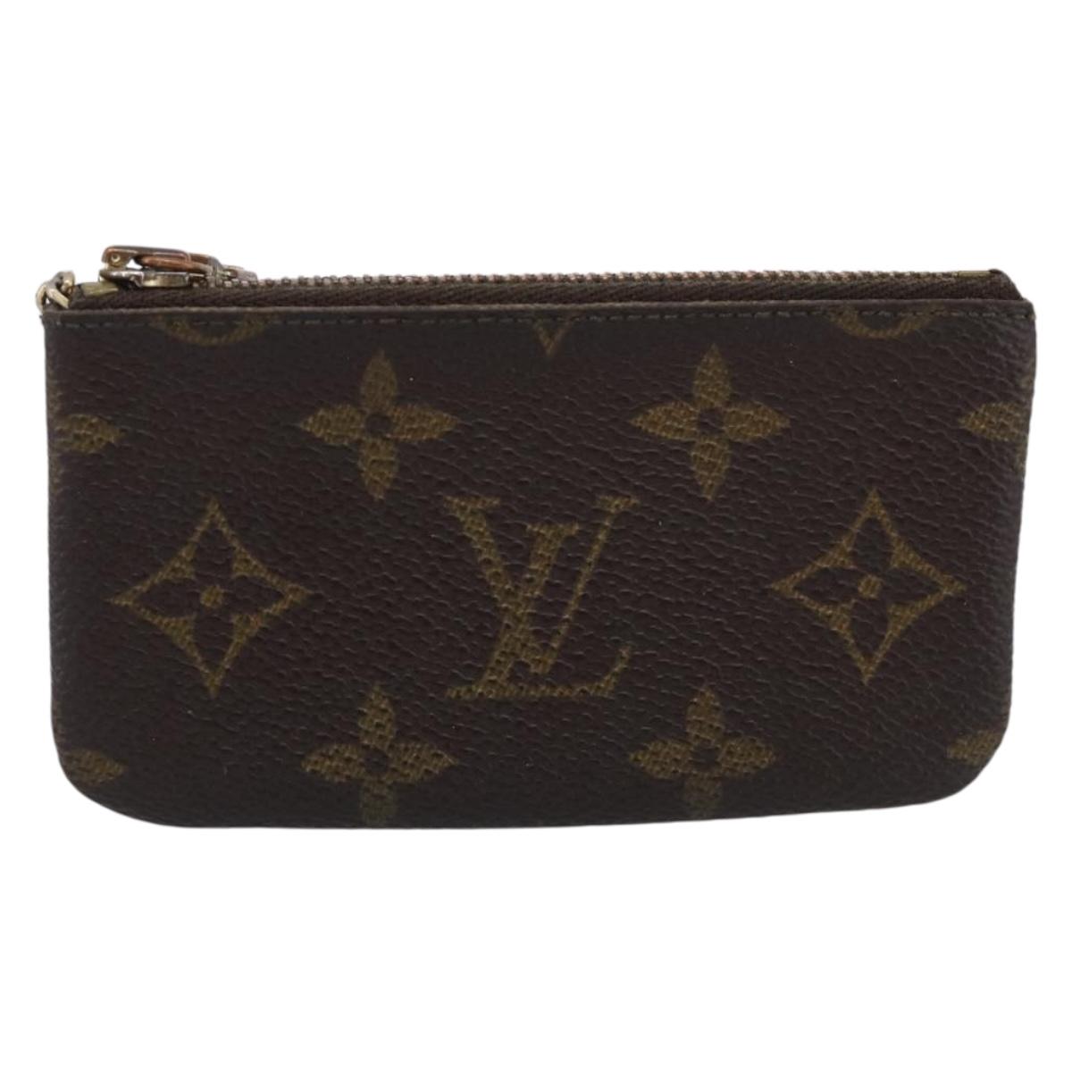 LOUIS VUITTON Monogram Pochette Cles Coin Purse M60033 LV Auth 211248