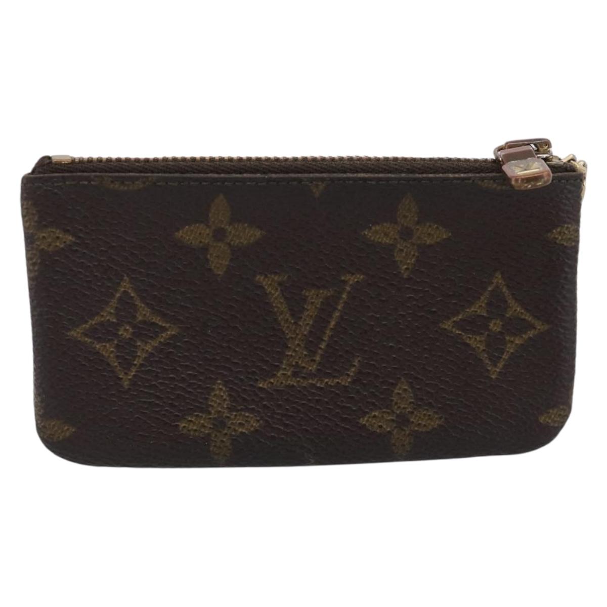 LOUIS VUITTON Monogram Pochette Cles Coin Purse M60033 LV Auth 211248