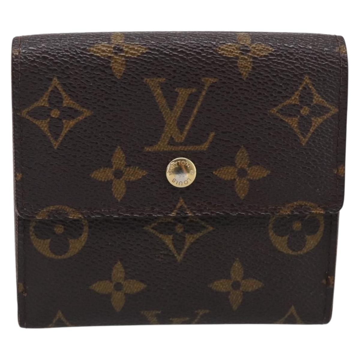 LOUIS VUITTON Monogram Porte Monnaie Bier Cartes Crdit Wallet M61652 Auth 211253