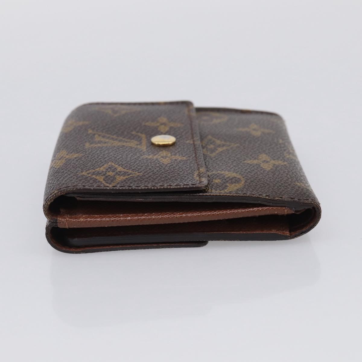 LOUIS VUITTON Monogram Porte Monnaie Bier Cartes Crdit Wallet M61652 Auth 211253