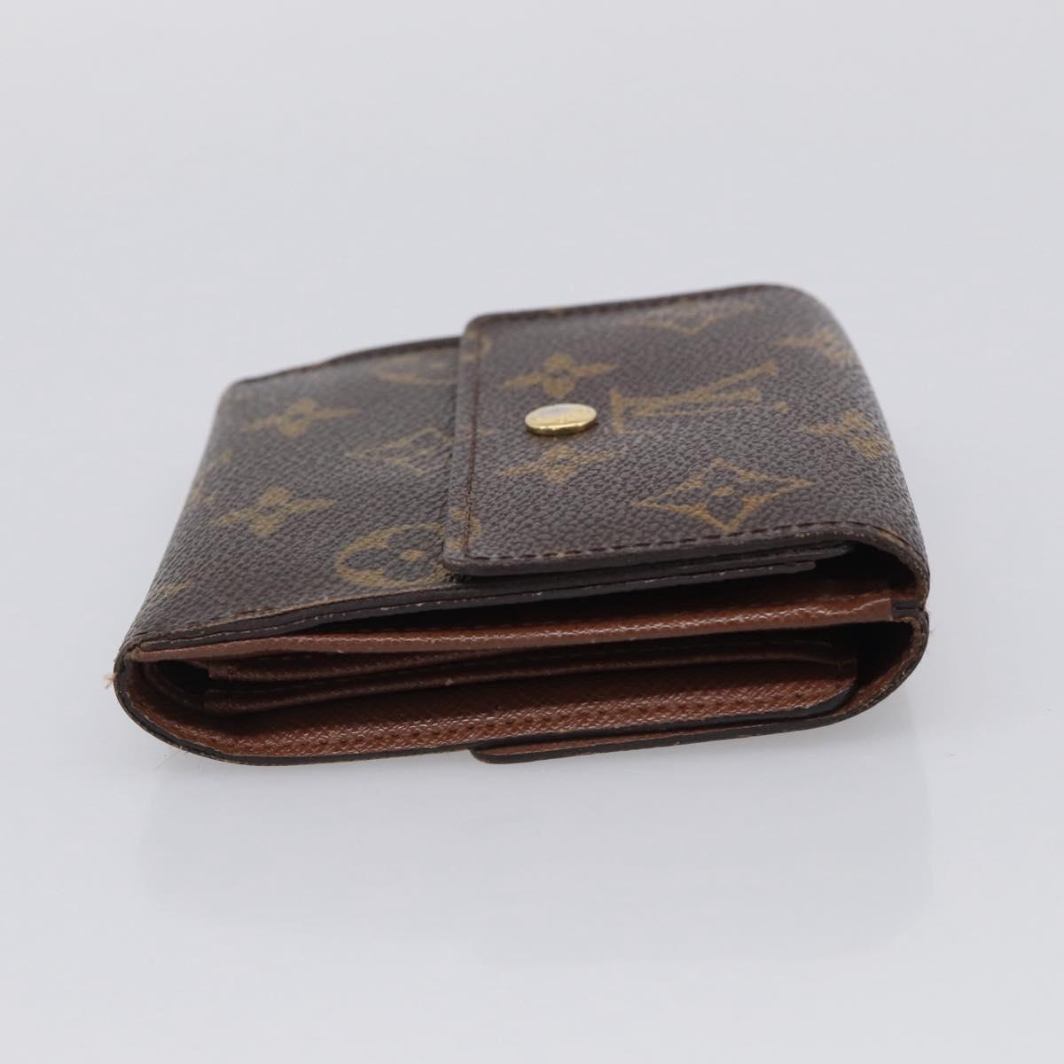 LOUIS VUITTON Monogram Porte Monnaie Bier Cartes Crdit Wallet M61652 Auth 211253