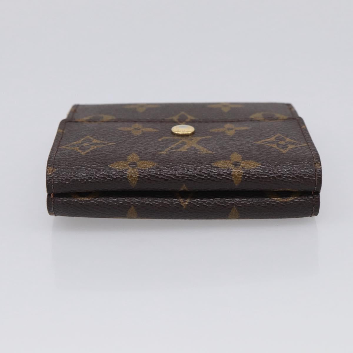 LOUIS VUITTON Monogram Porte Monnaie Bier Cartes Crdit Wallet M61652 Auth 211253