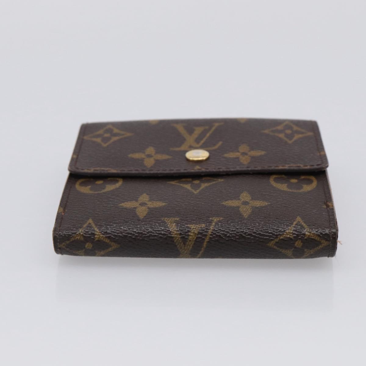 LOUIS VUITTON Monogram Porte Monnaie Bier Cartes Crdit Wallet M61652 Auth 211253