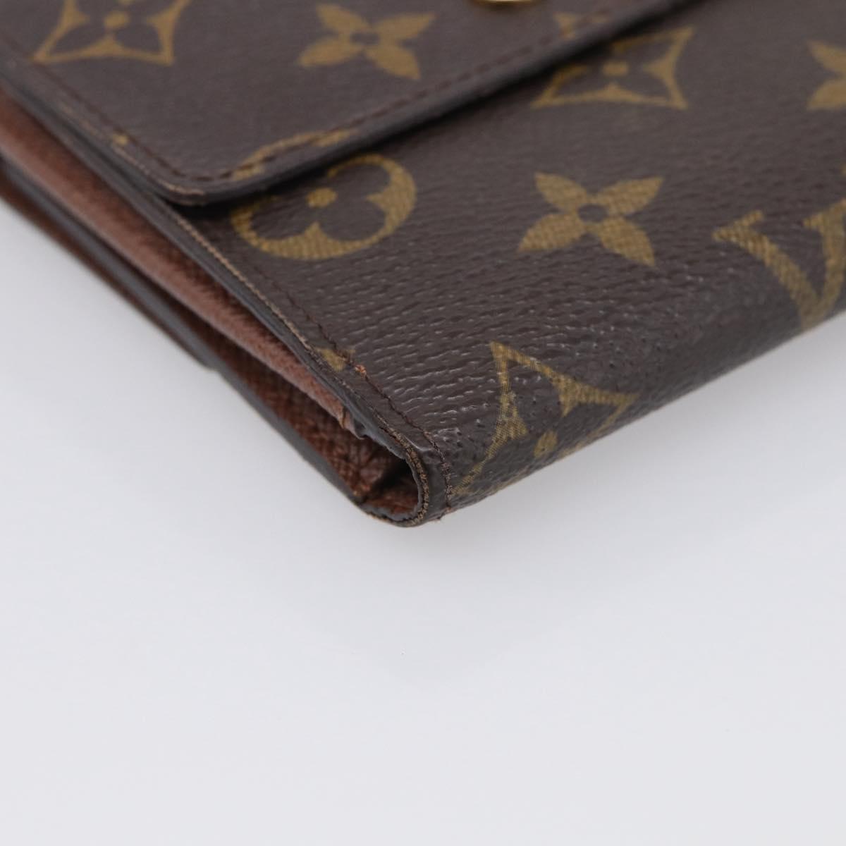 LOUIS VUITTON Monogram Porte Monnaie Bier Cartes Crdit Wallet M61652 Auth 211253