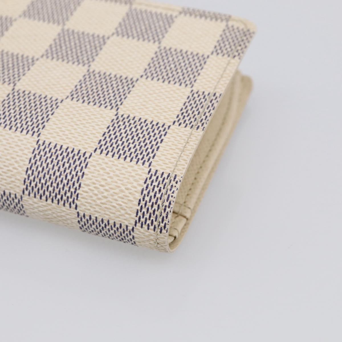 LOUIS VUITTON Damier Azur Portefeuille Viennois Wallet N61676 LV Auth 211256V
