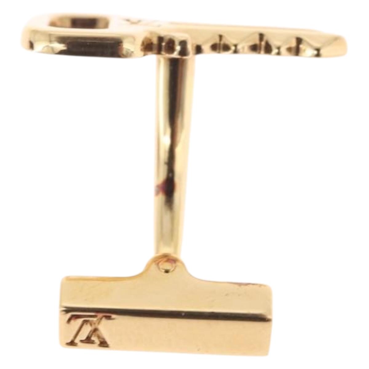 LOUIS VUITTON Bouton de Manchette Cadena Eclet metal M64601 Auth 211263V