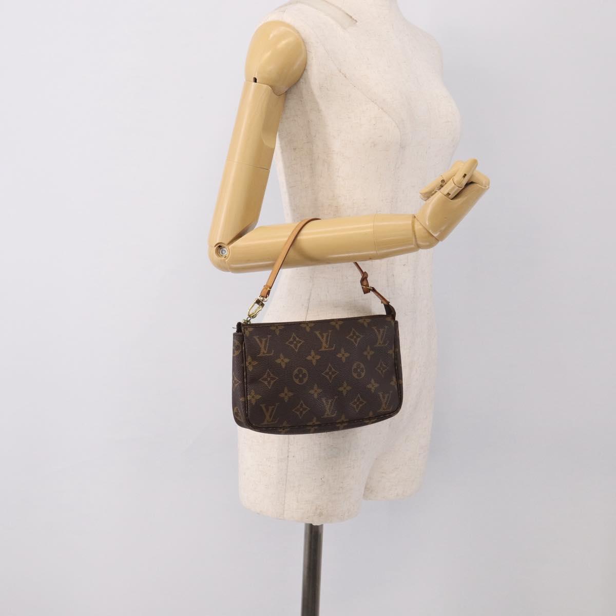 LOUIS VUITTON Monogram Pochette Accessoires Pouch M51980 LV Auth 211264A