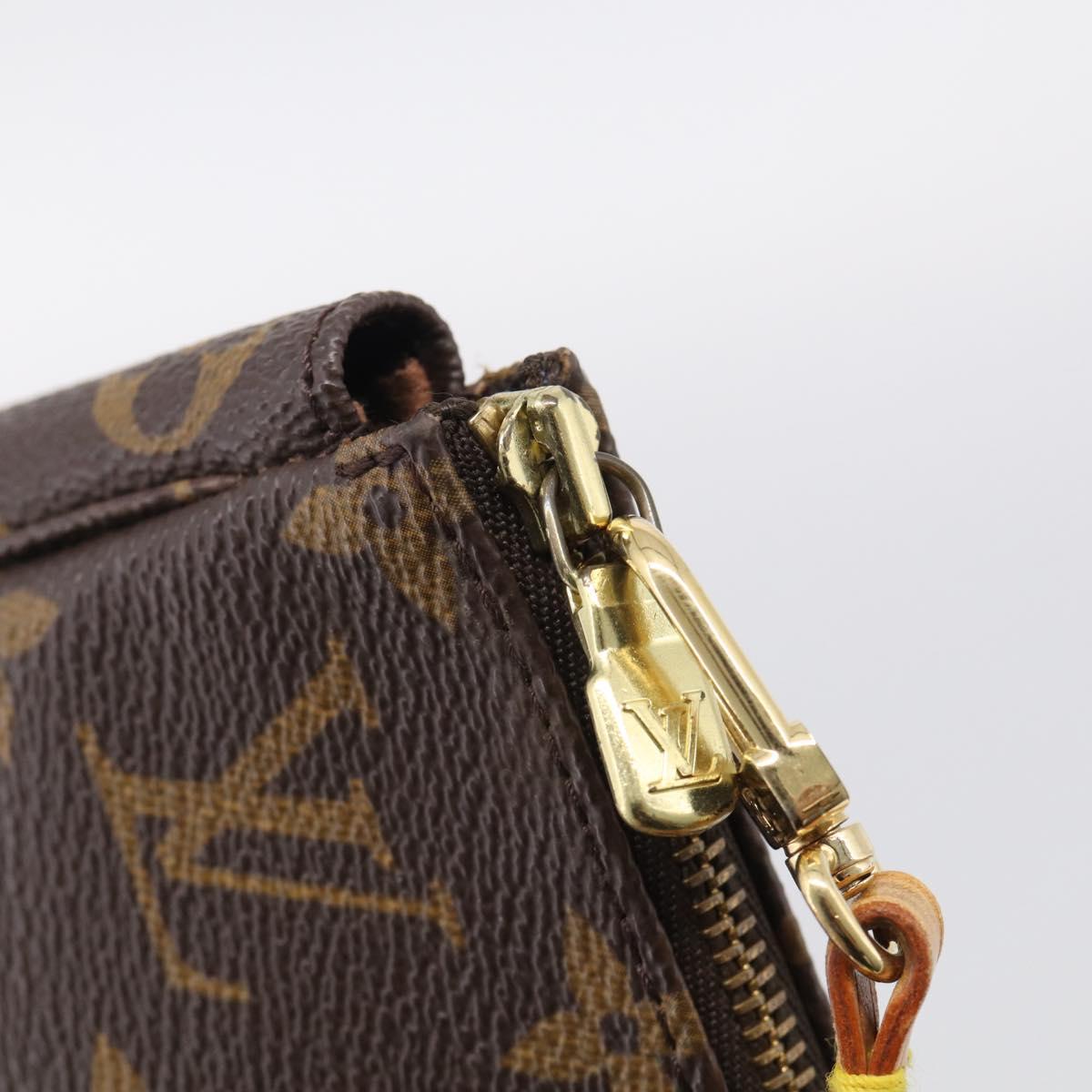 LOUIS VUITTON Monogram Pochette Accessoires Pouch M51980 LV Auth 211267A