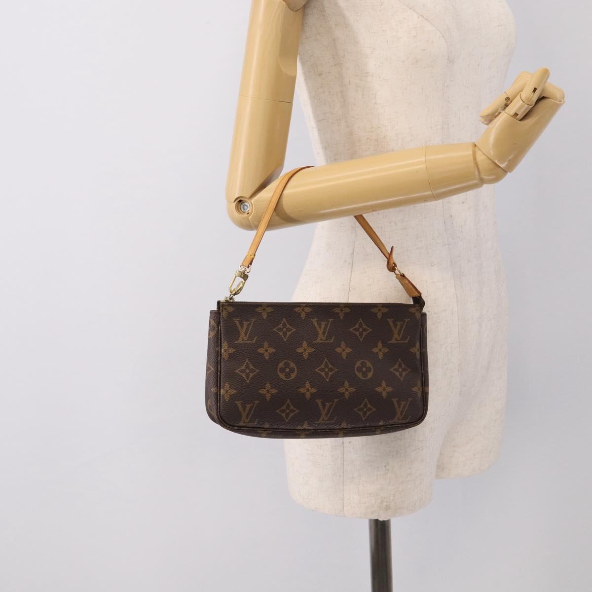 LOUIS VUITTON Monogram Pochette Accessoires Pouch M51980 LV Auth 211267A