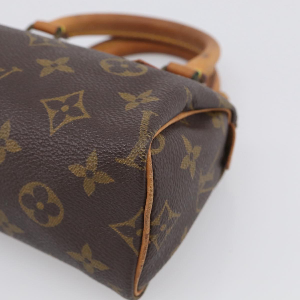 LOUIS VUITTON Monogram Mini Speedy Hand Bag M41534 LV Auth 211268