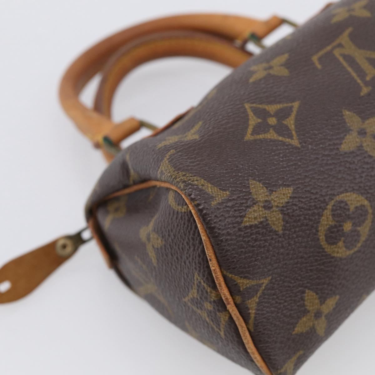 LOUIS VUITTON Monogram Mini Speedy Hand Bag M41534 LV Auth 211268