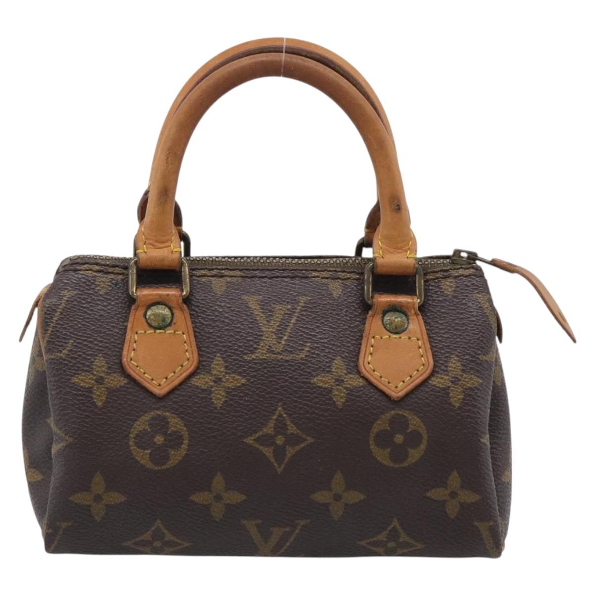 LOUIS VUITTON Monogram Mini Speedy Hand Bag M41534 LV Auth 211268